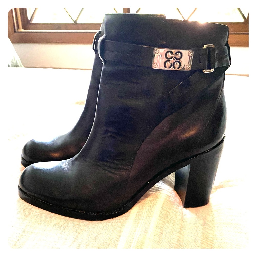 Coach Black Heeled Booties